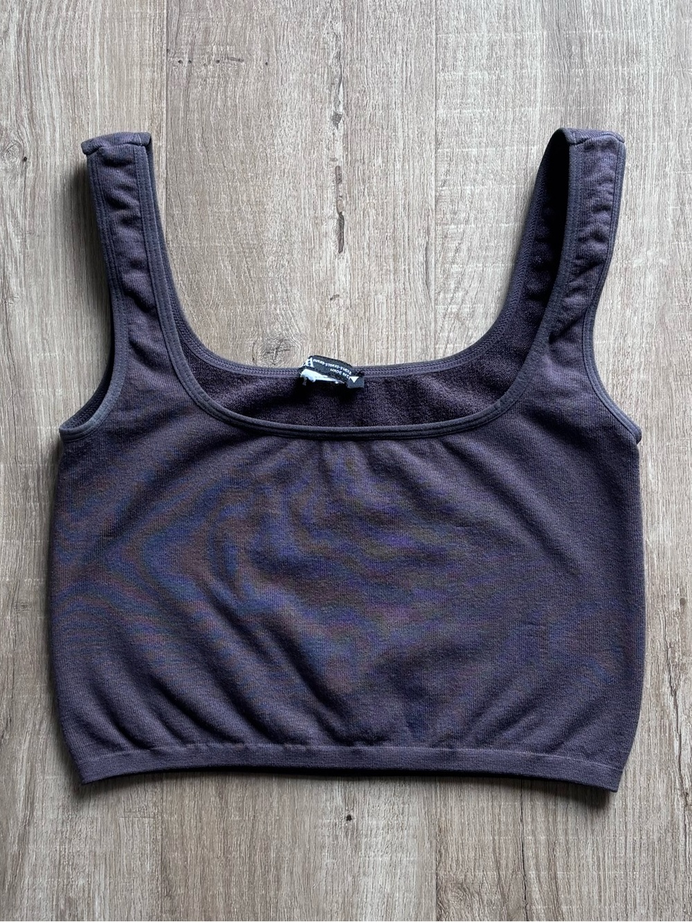 Zara Scoop Neck Crop Tank